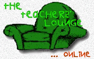 Logo.. The Teacher's Lounge and an Old Chair